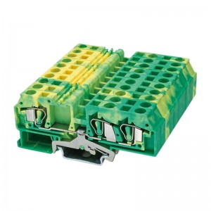 RST10-TWIN-PE Pull-back Ground Spring Terminal Block