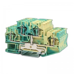 RNSTB4-PE Double Level Spring Terminal Block
