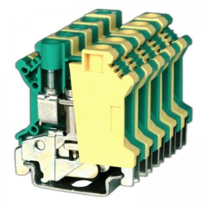 RTB 10-PE Screw Connection Iron Conductor Electric Din Rail Ground Terminal Block