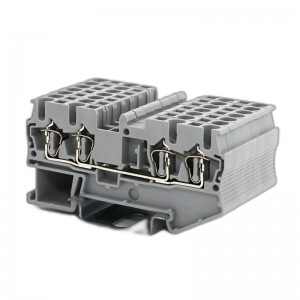 RNS2.5-QUOTTRO Four Conductors Feed-through Spring Terminal Block