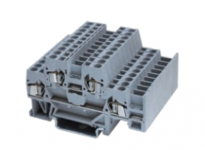 RSTTB 2.5 Double Level Feed-through Spring Terminal Block