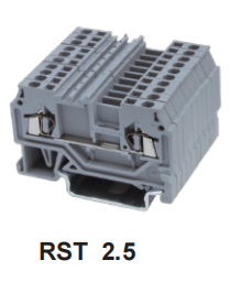 RST2.5 Feed-through Spring Terminal Block